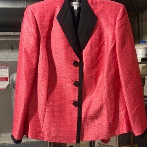 JONES STUDIO WOMEN'S MELON/BLACK BLAZER JACKET 16W